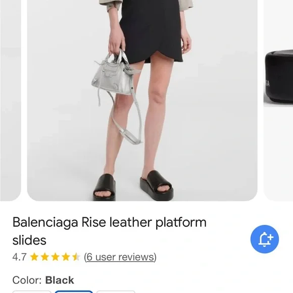 BALENCIAGA- Rise Platform Slides